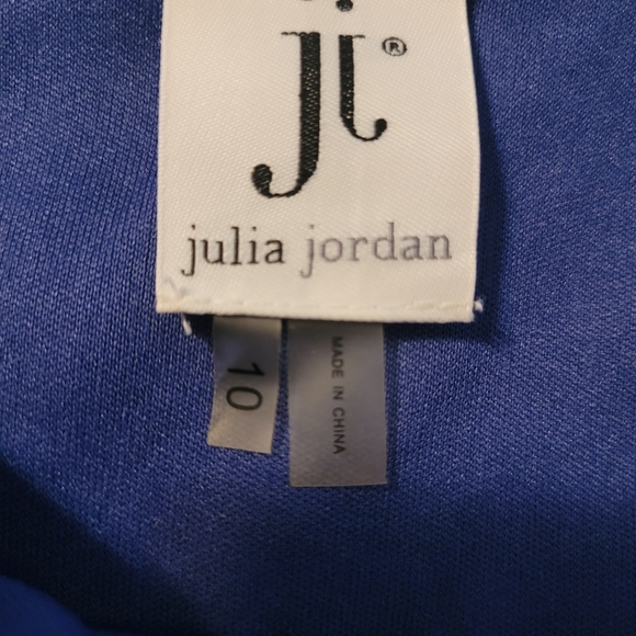 Julia Jordan Blue Paisley midi dress size 10 with cutouts on the back - Picture 14 of 16